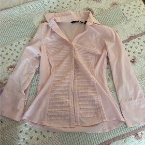 Light Pink Button-Down Women's Shirt